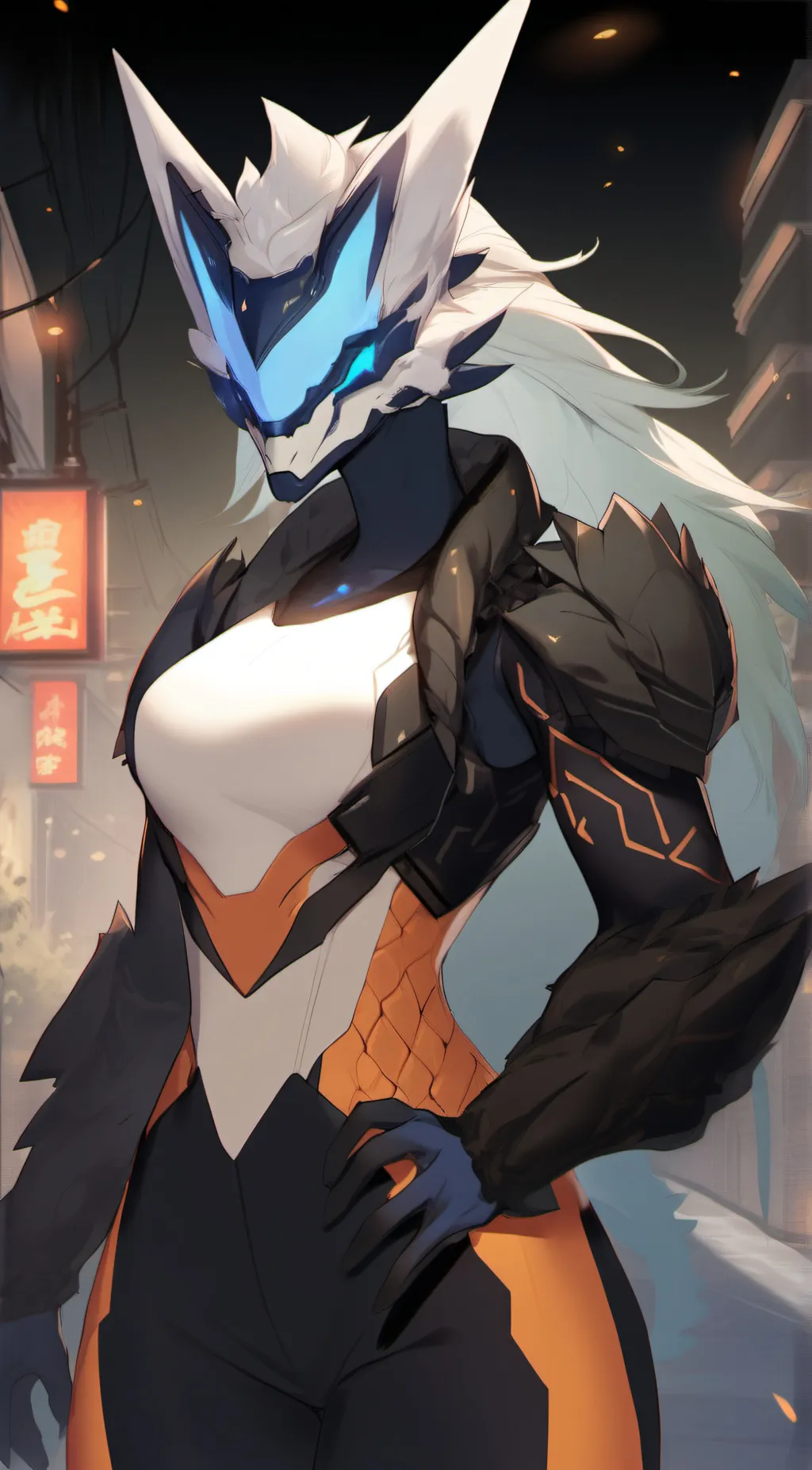 ai character: electro background