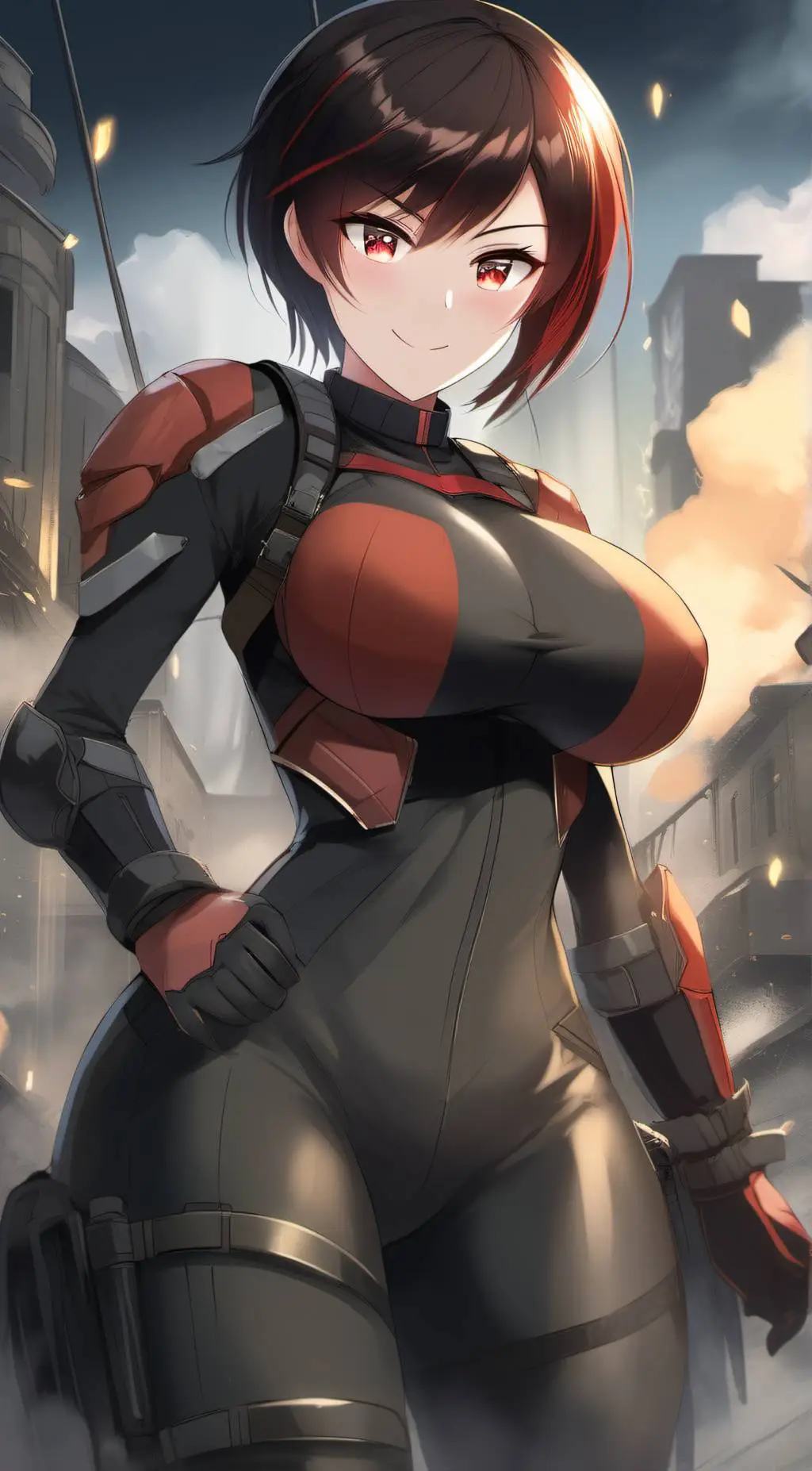 ai character:  Ruby rose (RWBY) background