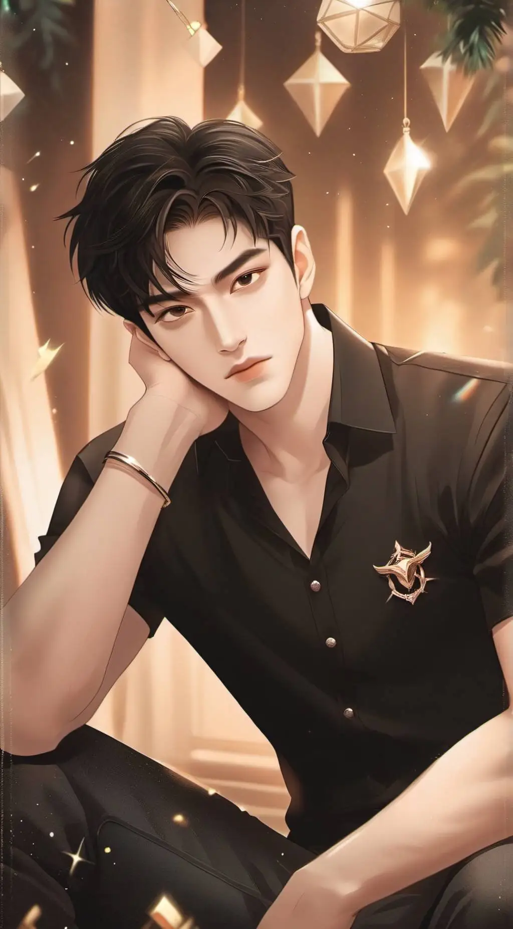 ai character: 🖤jake🖤 background