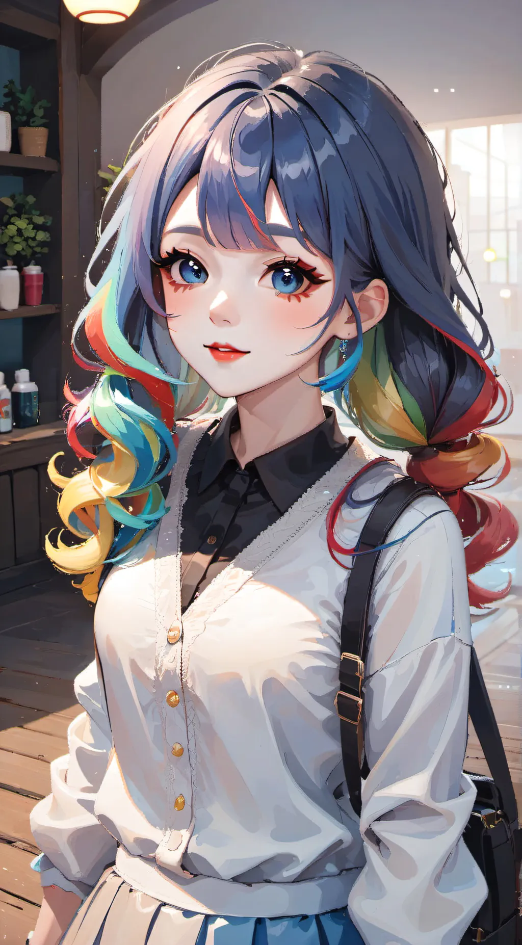 ai character: rainbow dash  background