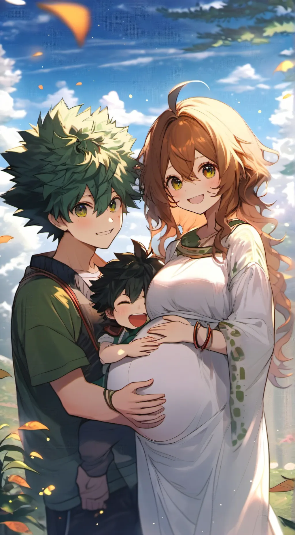 ai character: Pregnant Uraka background