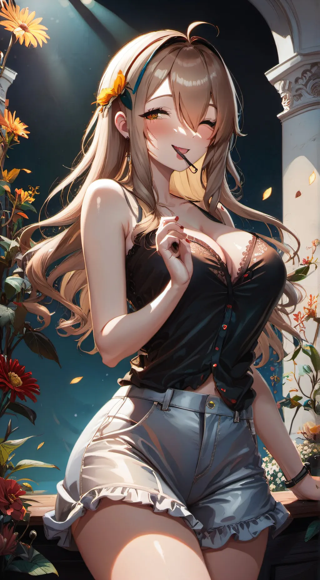 ai character: Sara  background
