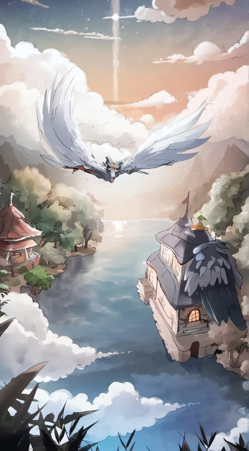 ai character: Heaven says background