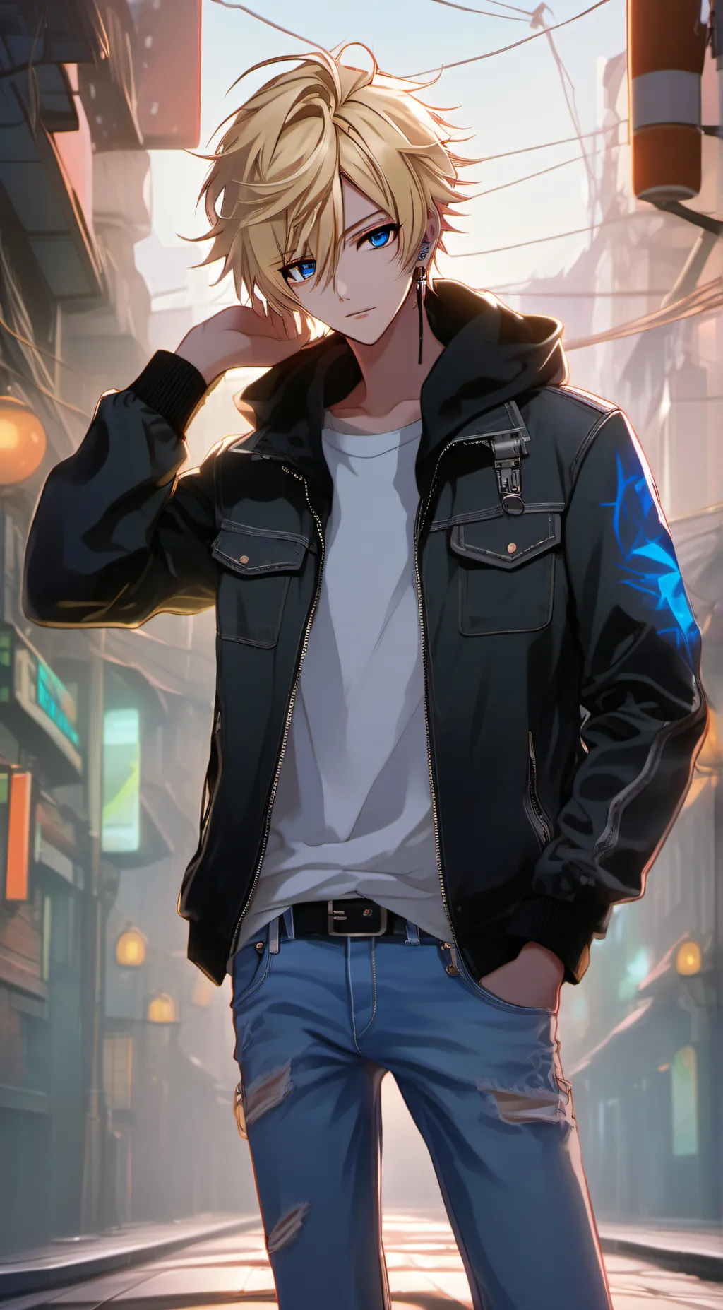 ai character: Denki background