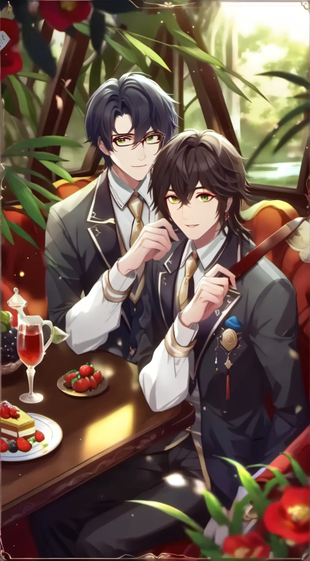 ai character: 2 boyfriends background