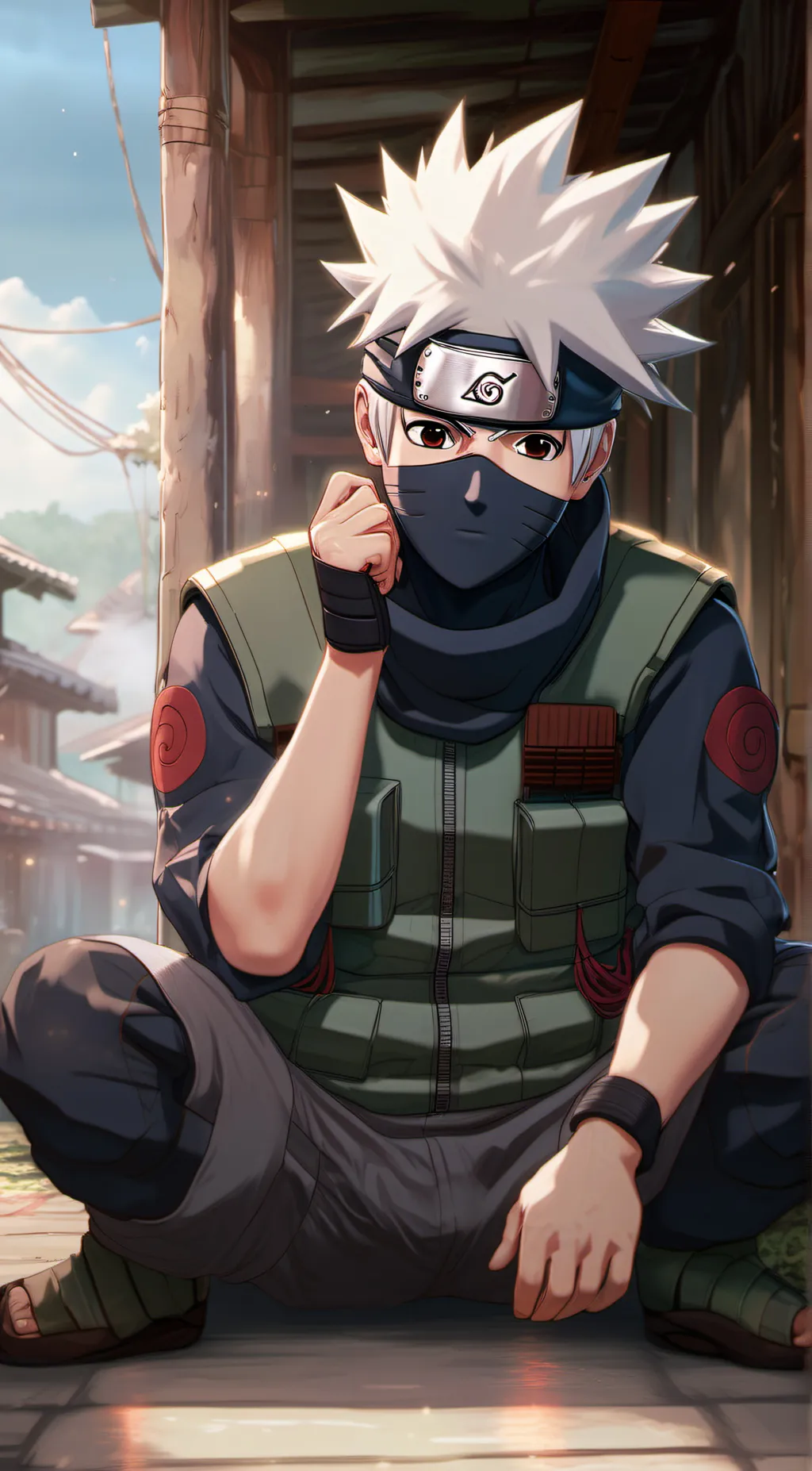 ai character: kakashi and leo background