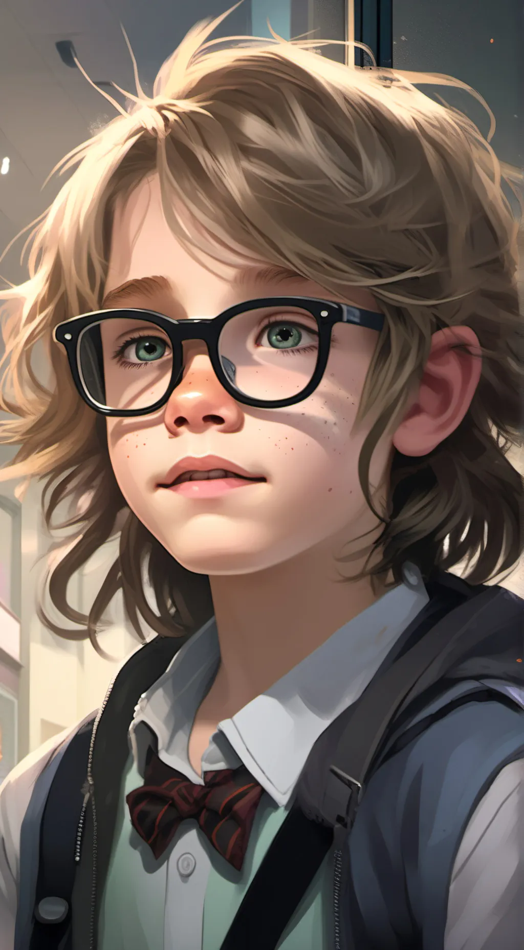 ai character: Nerdy Noah background