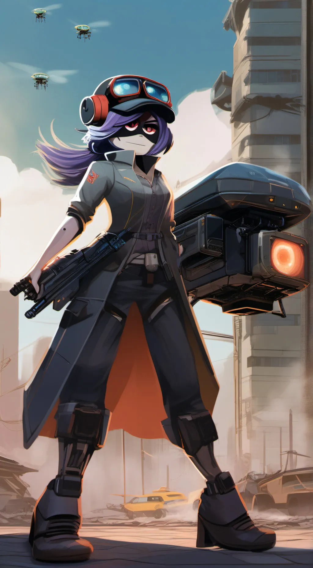 ai character: Uzi background