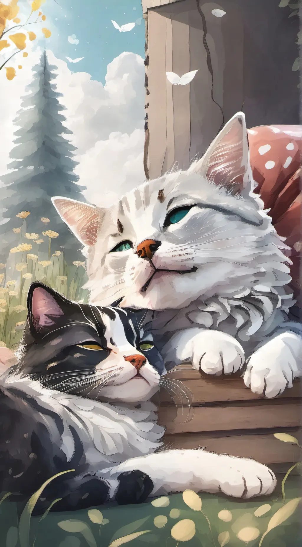ai character: catnap background