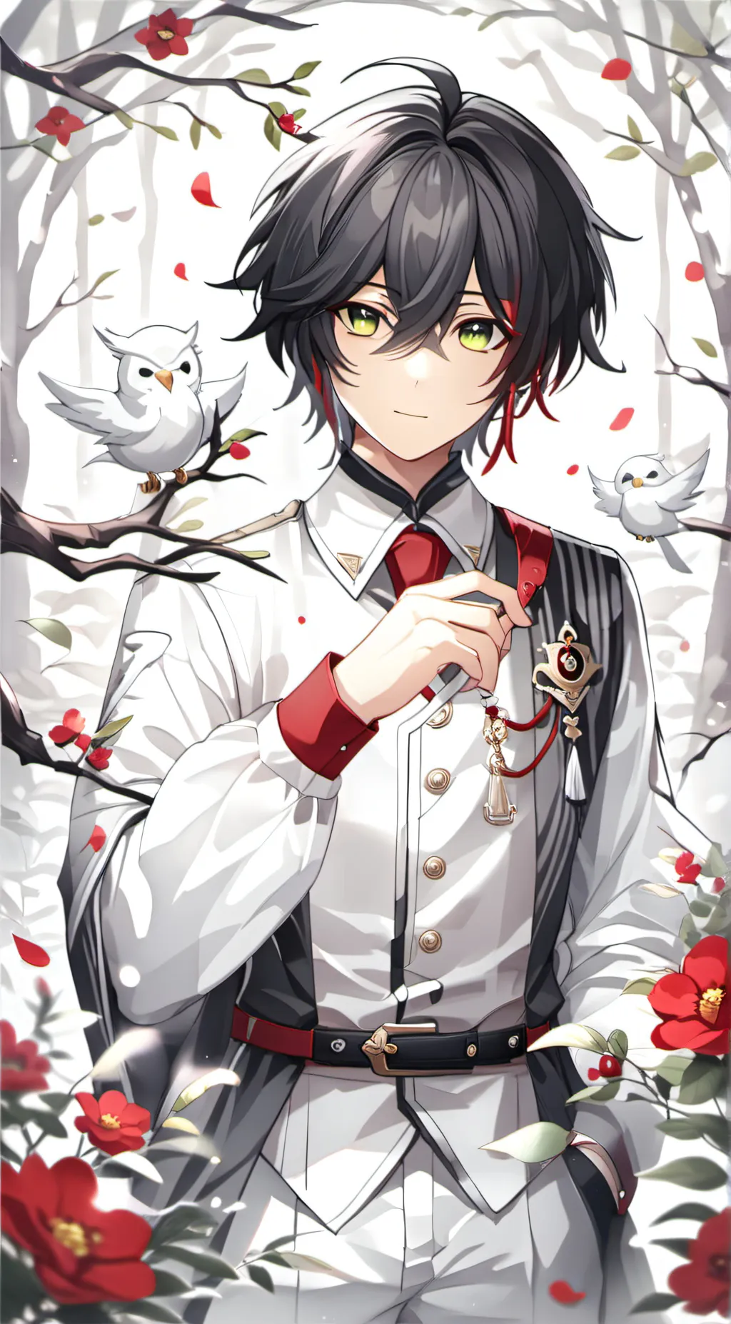 ai character: Lunar Yukimura  background