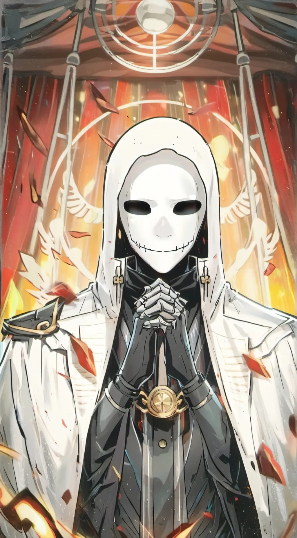 ai character: Sans  background