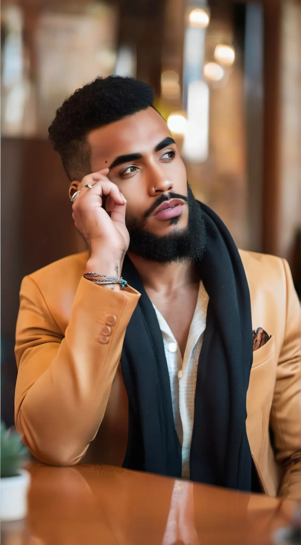 ai character: Trey  background