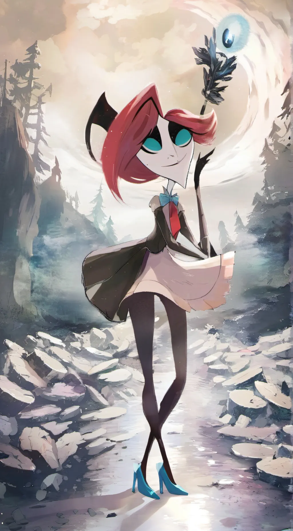ai character: Hazbin hotel background