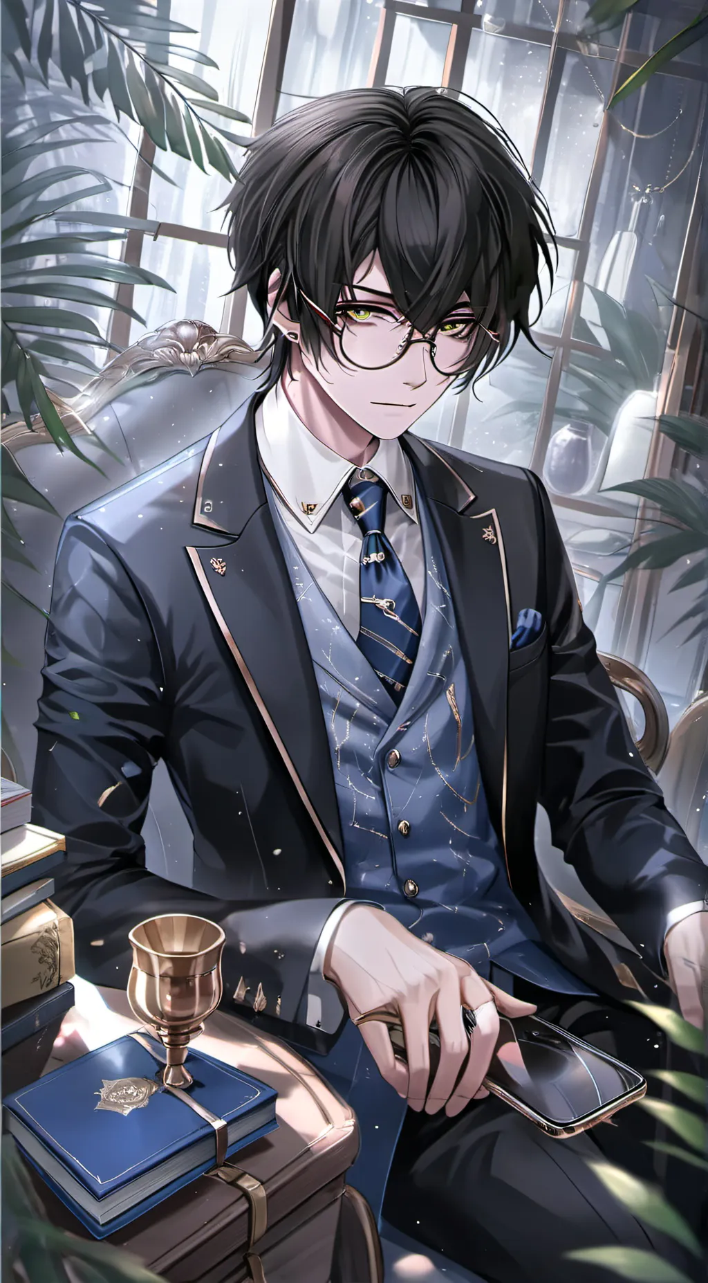 ai character: Theodore Grey background