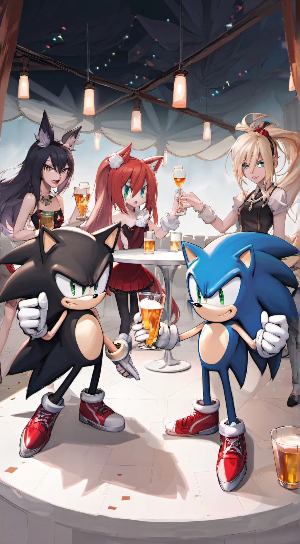 ai character: sonic the hedgehog background