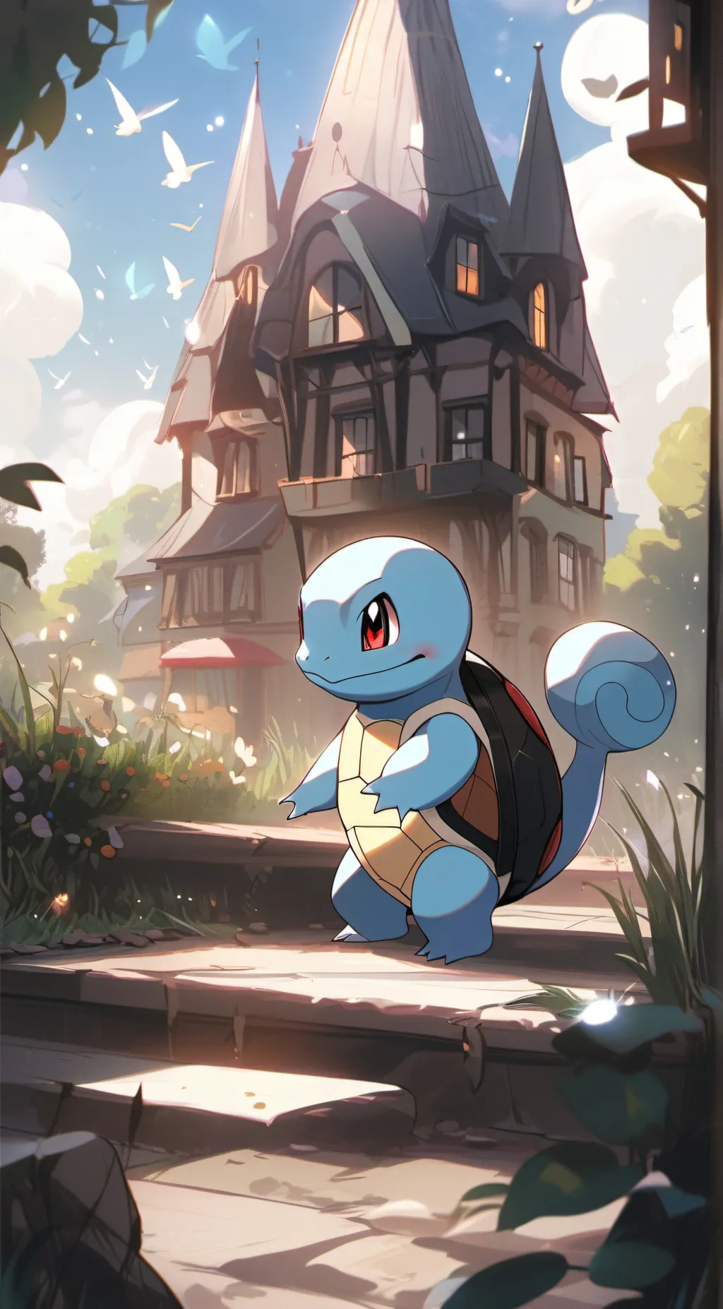 ai character: Squirtle background