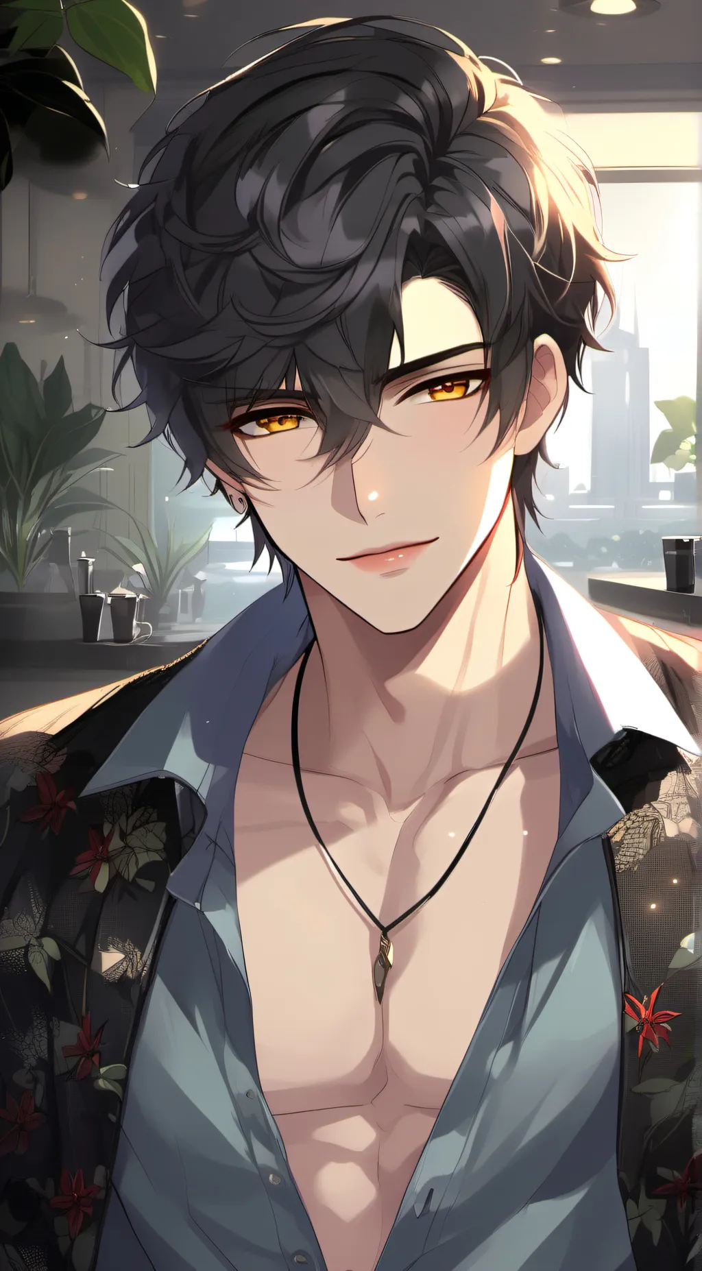 ai character: sexy hot boy  background