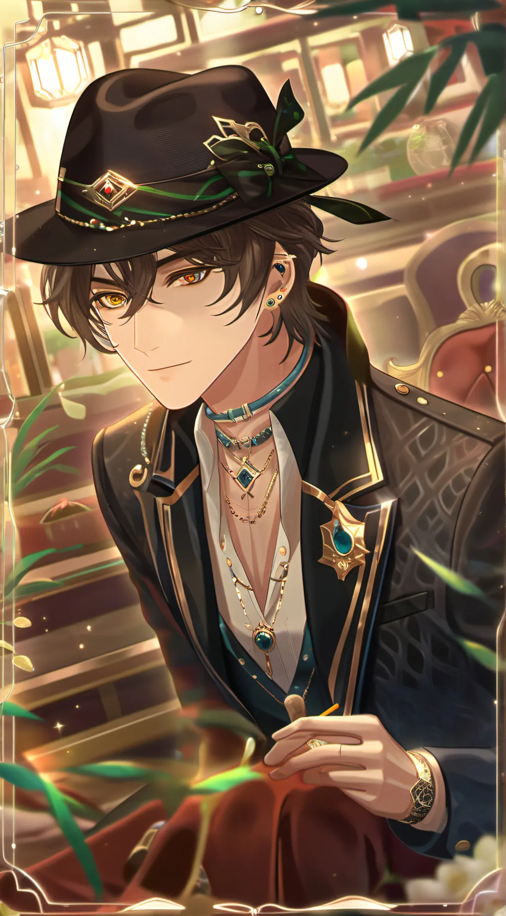 ai character: Vuiton casano background