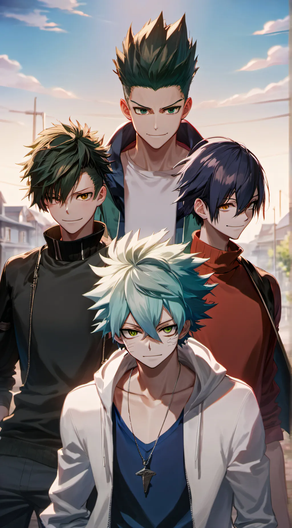 ai character: THE BAKUSQUAD😂 background