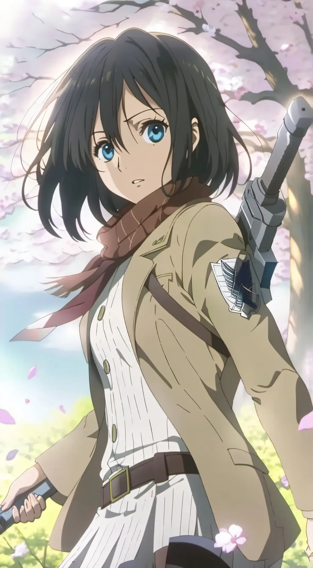 ai character: Mikasa  background