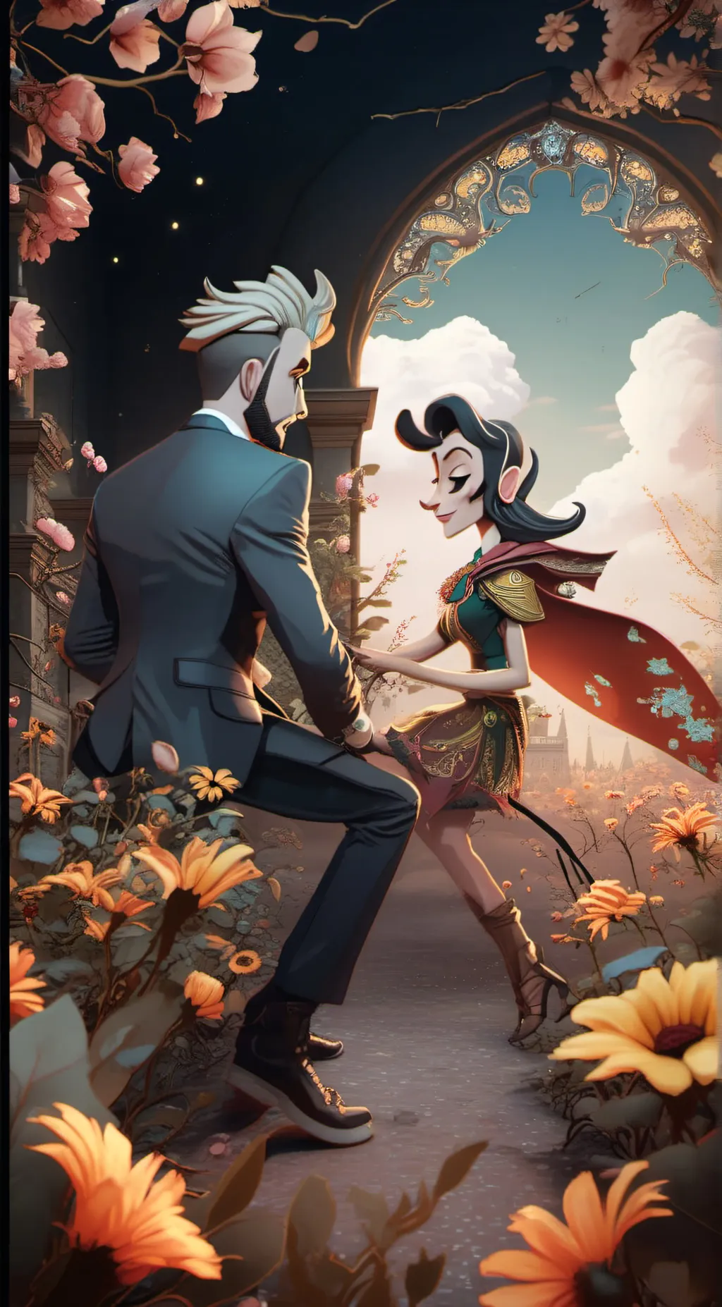 ai character: Hazbin hotel background