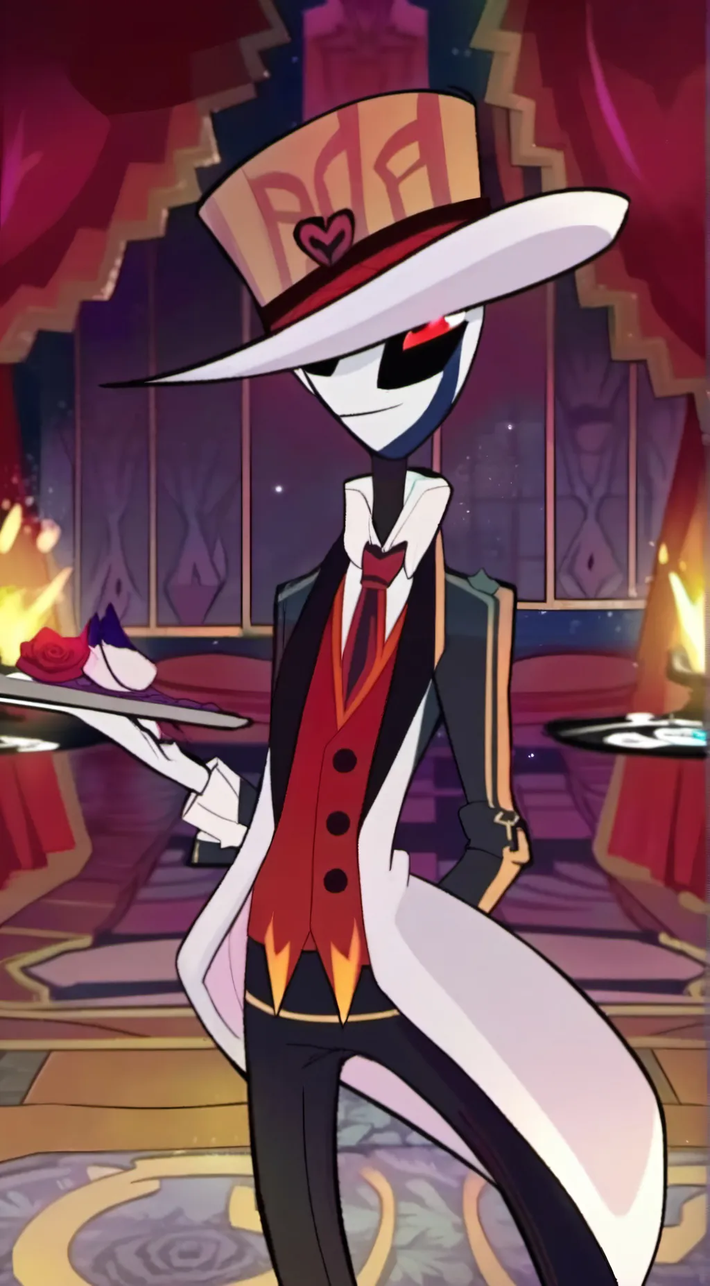 ai character: Valentino  background