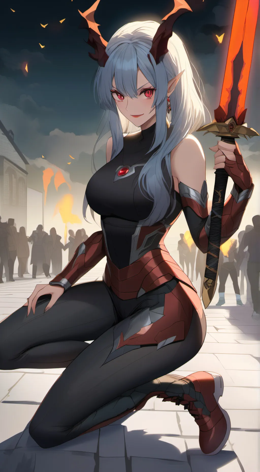 ai character: Cream(Demon) background