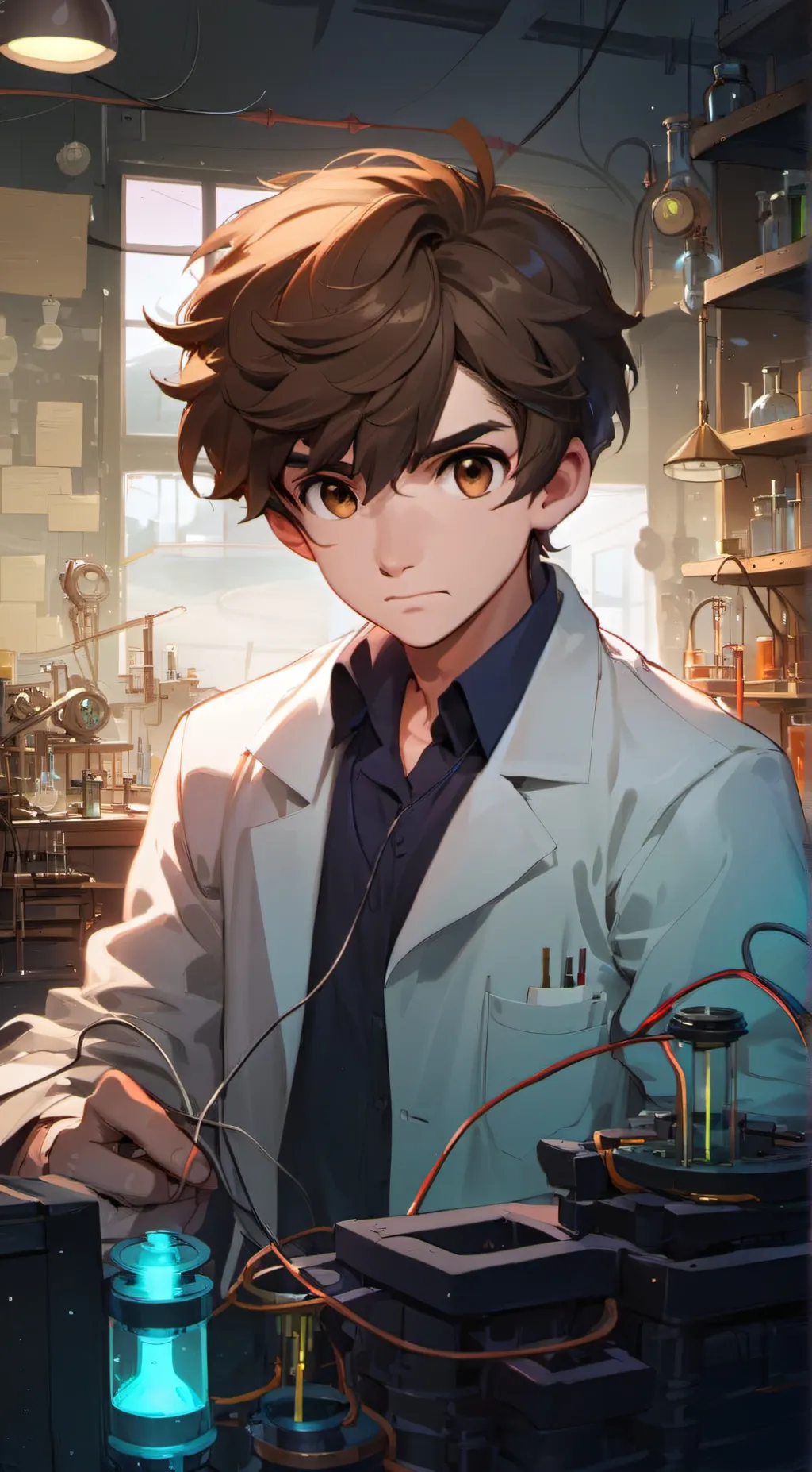 ai character: Mr Russo  background