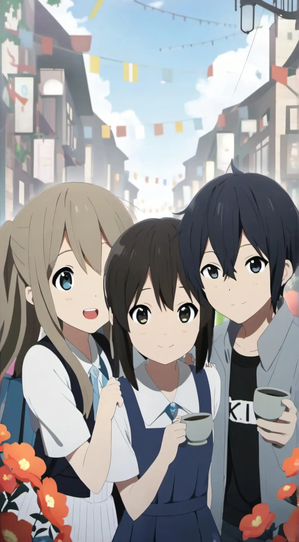 ai character: Rekt,Amy,Mara,Skul background