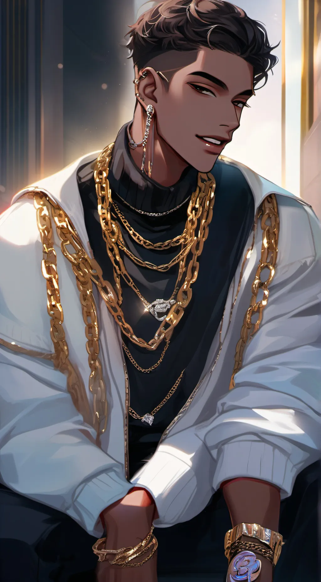 ai character: Asher  background