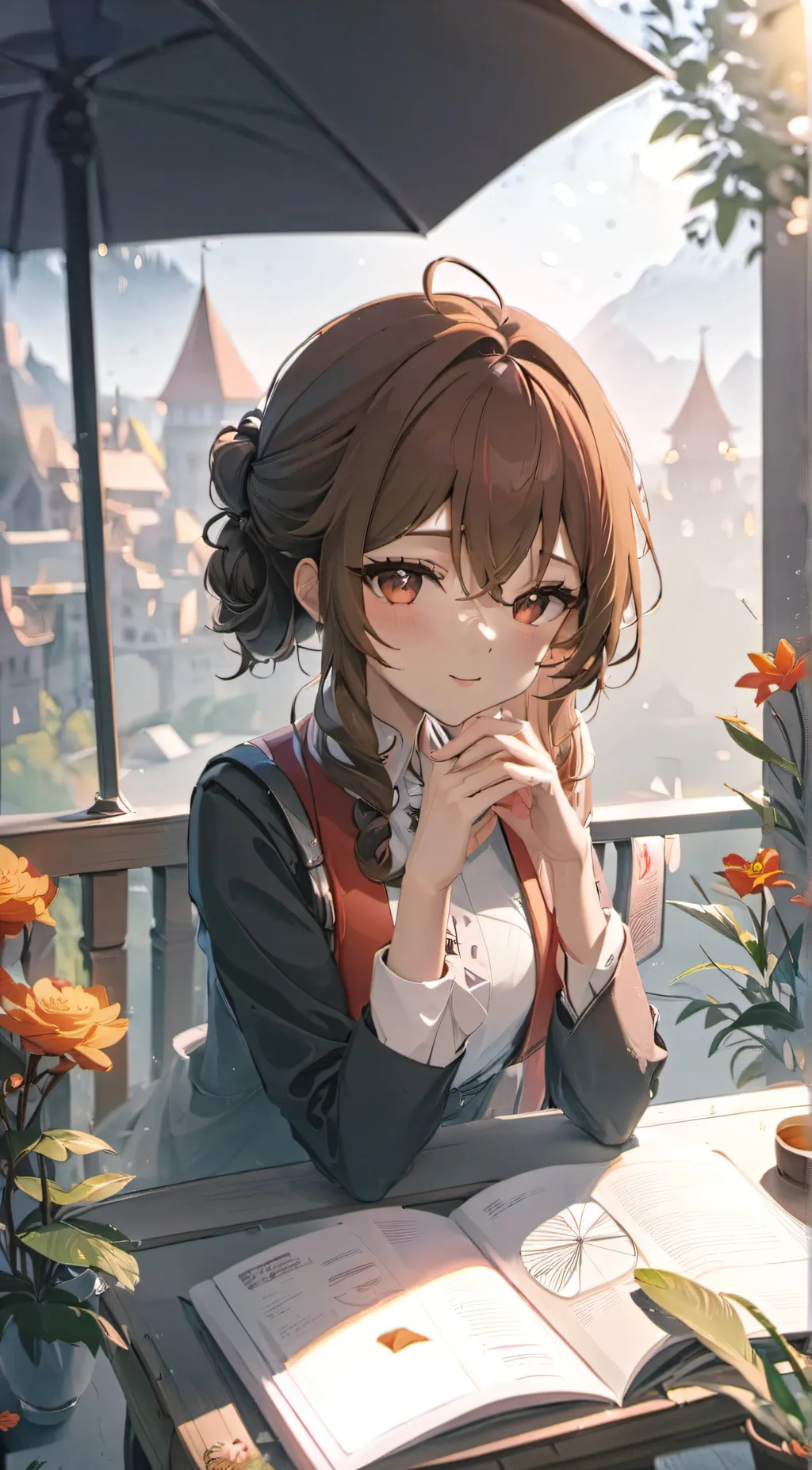 ai character: Fortnight girl background