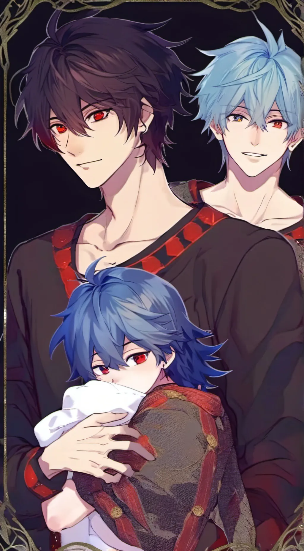 ai character: Dabi and Shigaraki background