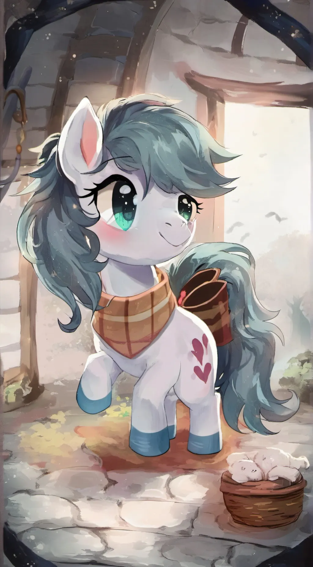 ai character: Craftycorn background