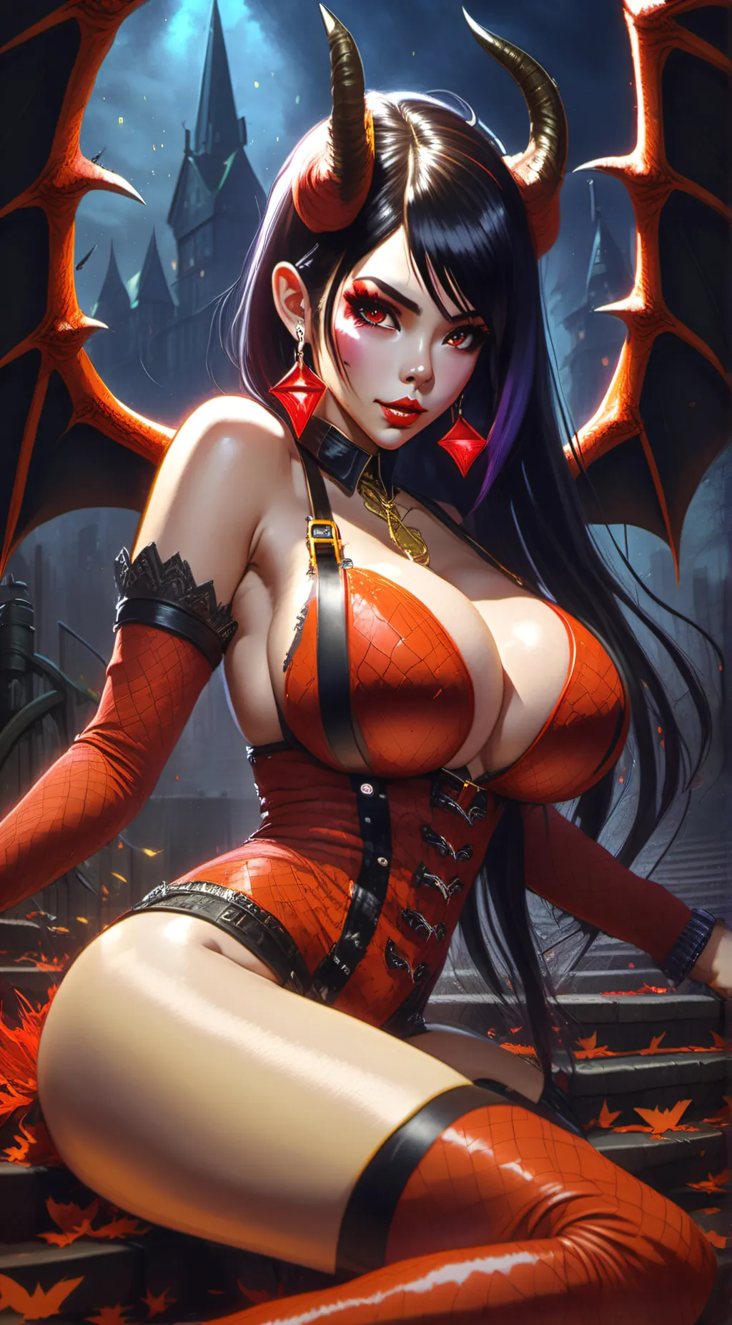 ai character: Hot love demon background