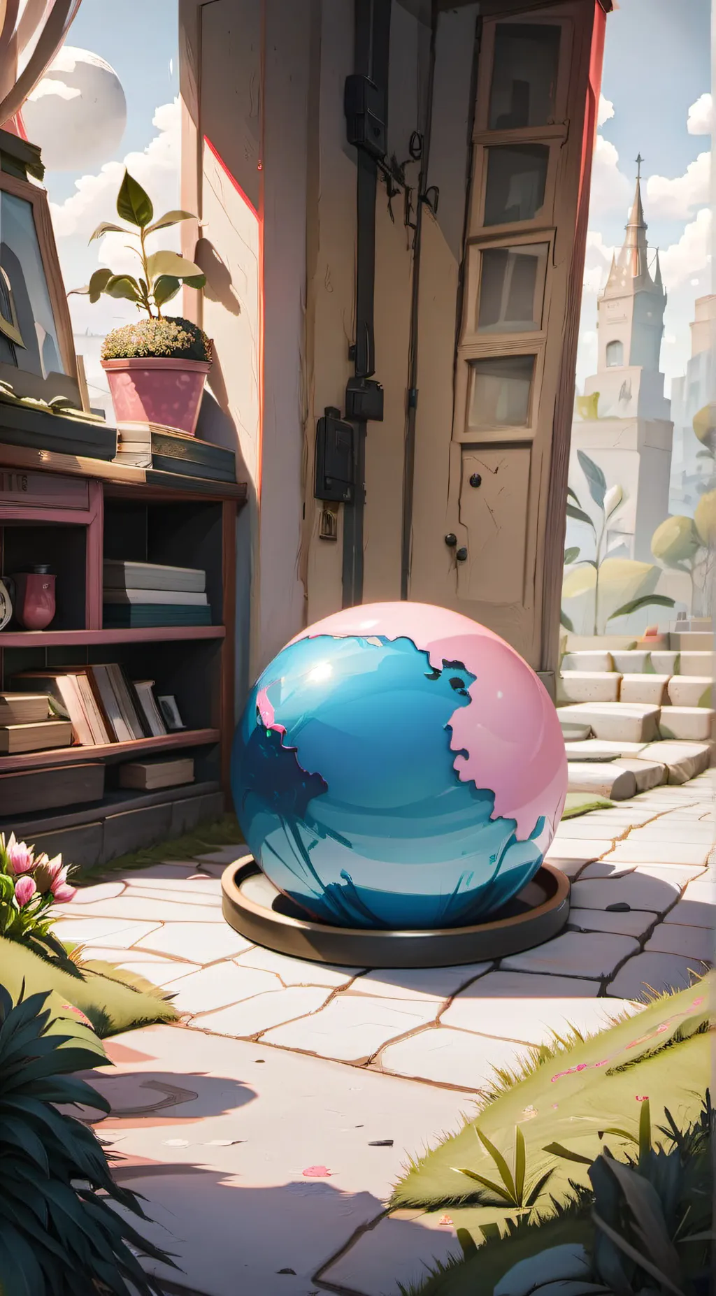 ai character: Azaka ball😱😱😱 background