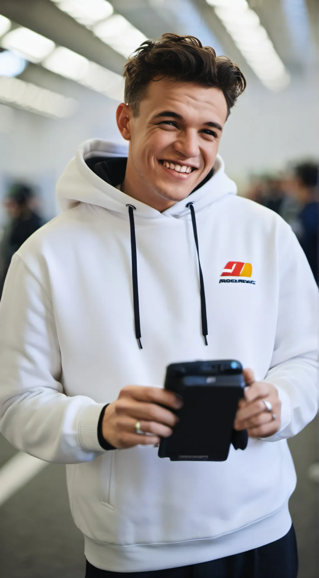 ai character: Lando Norris background