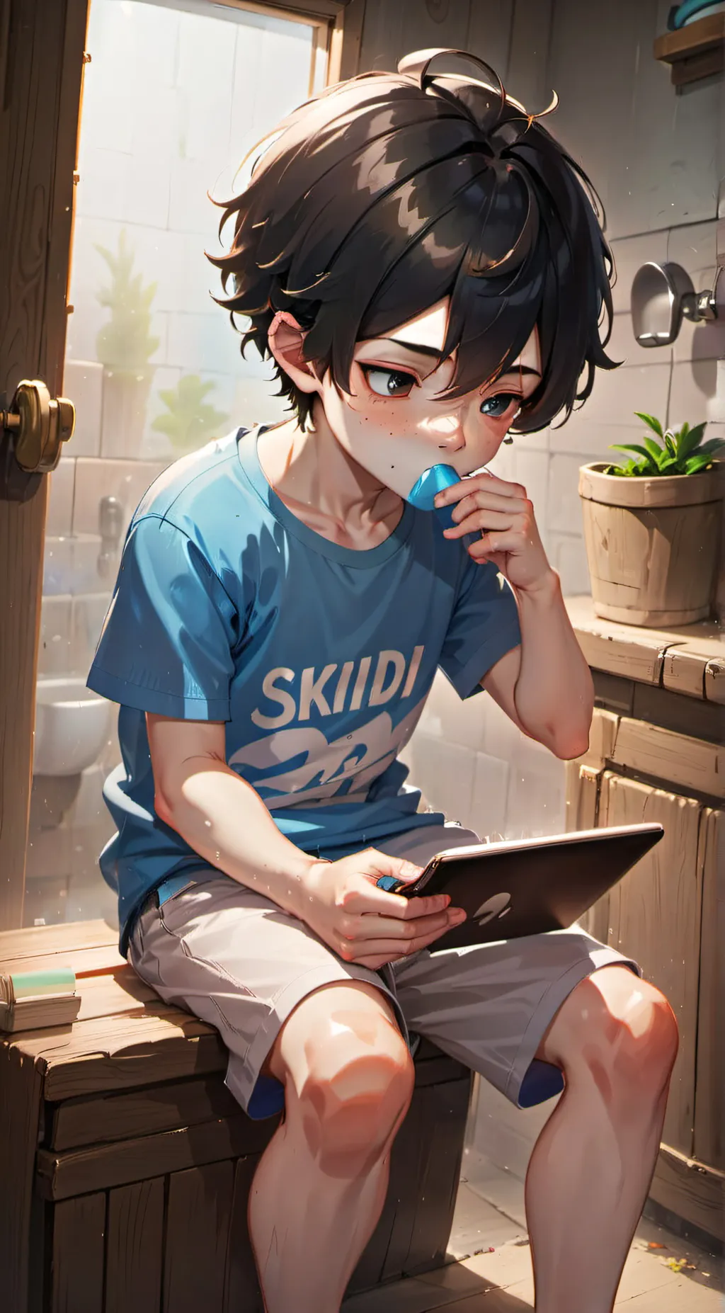 ai character: 8 year old background