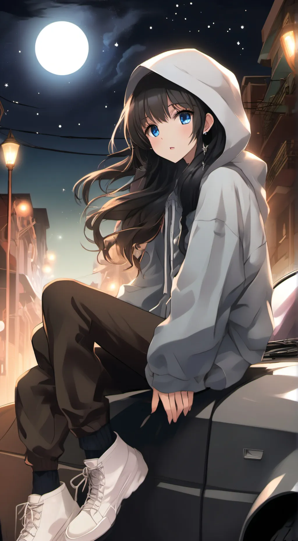 ai character: Aurora background