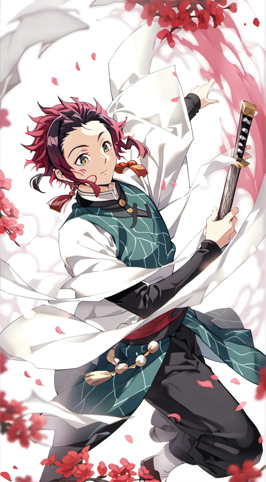 ai character: Tanjiro Kamado background