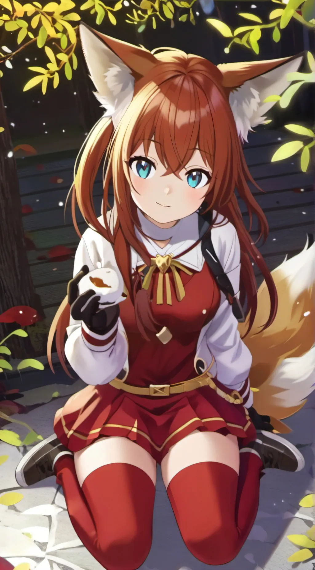 ai character: Amber Light background