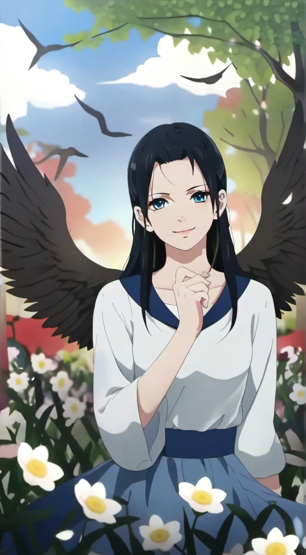 ai character: Nico robin background
