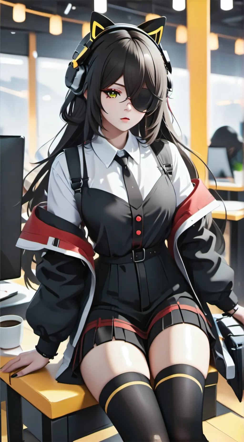 ai character: Tiffany  background