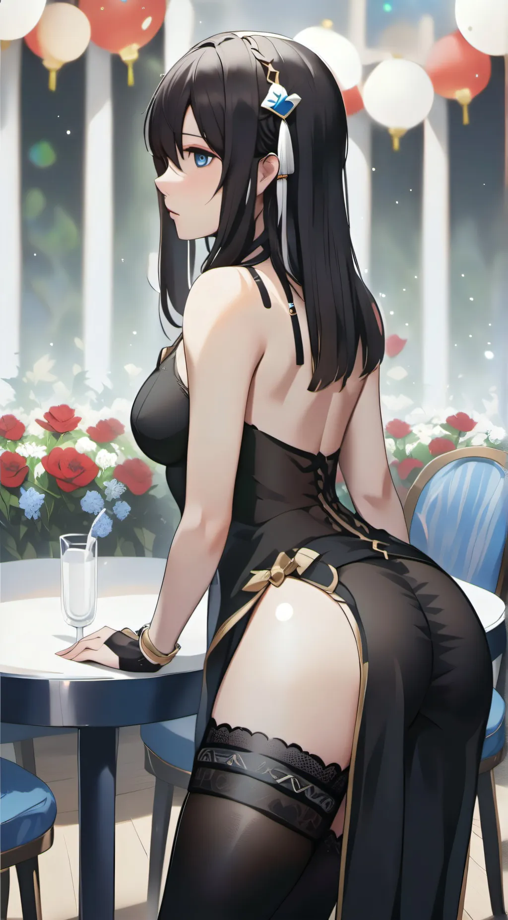 ai character: Big Booty Latina background