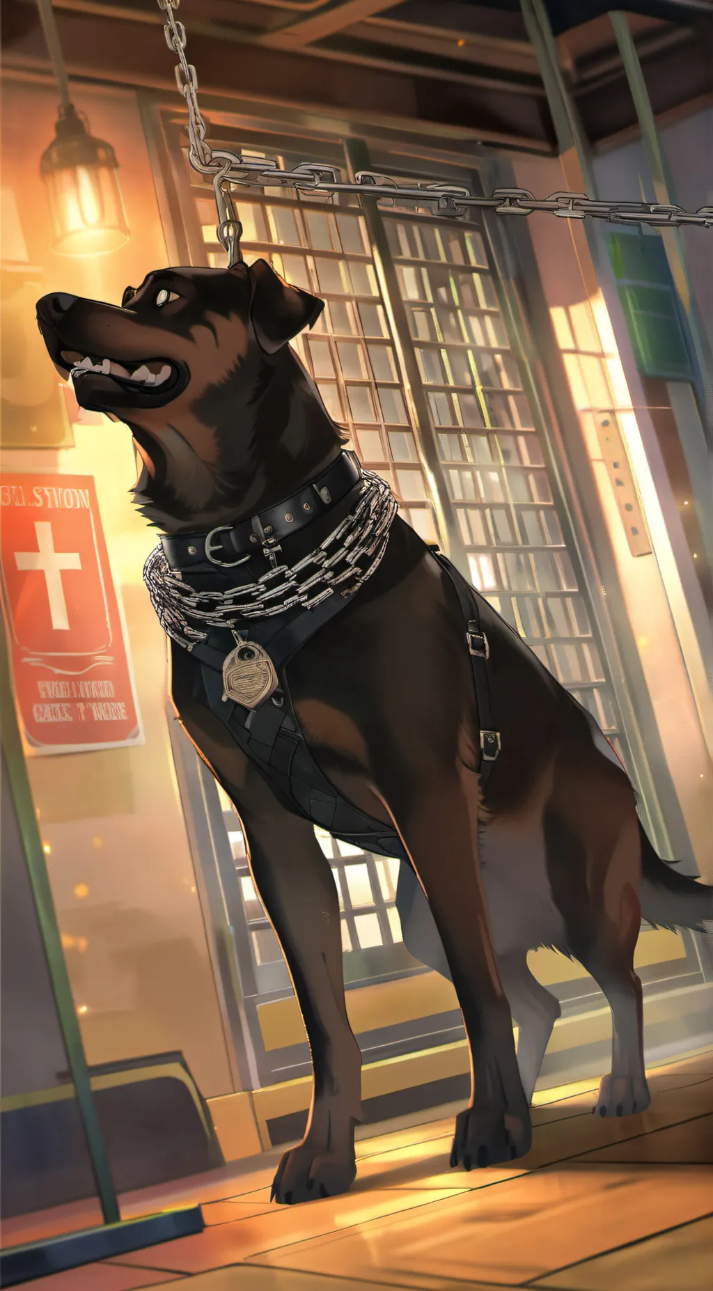 ai character: dogday background