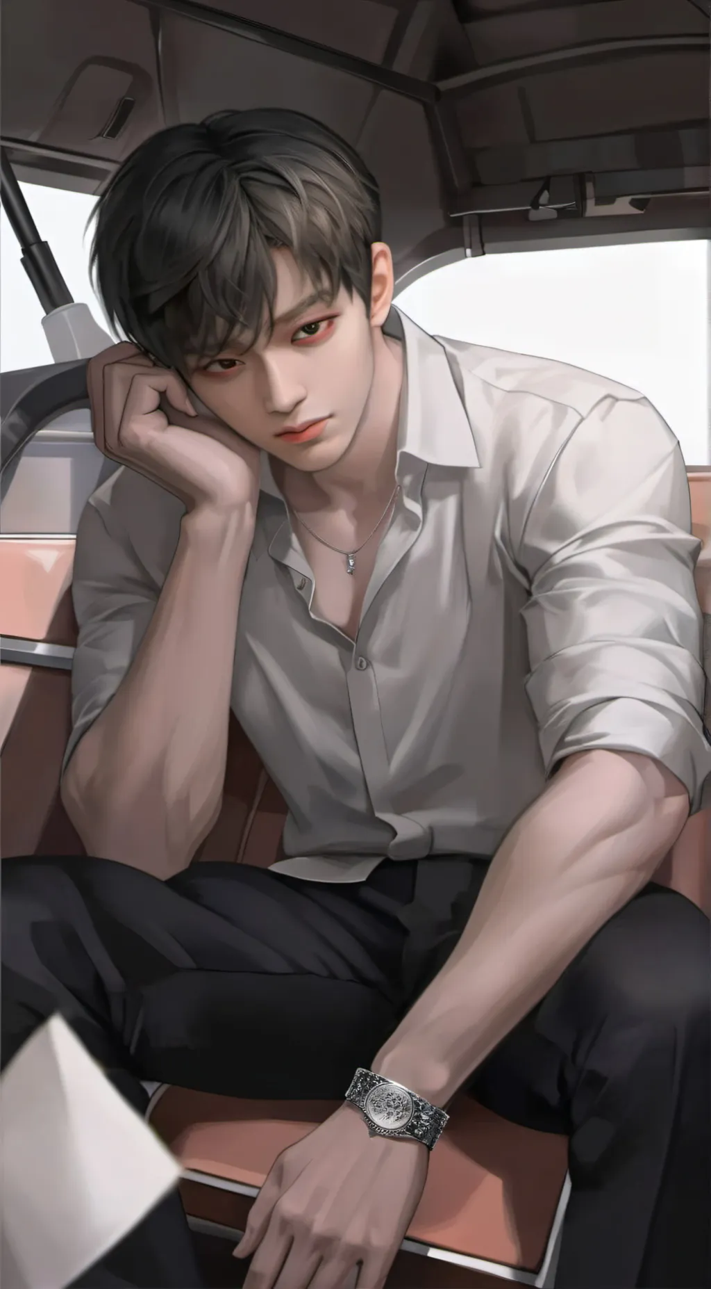 ai character: Cameron  background