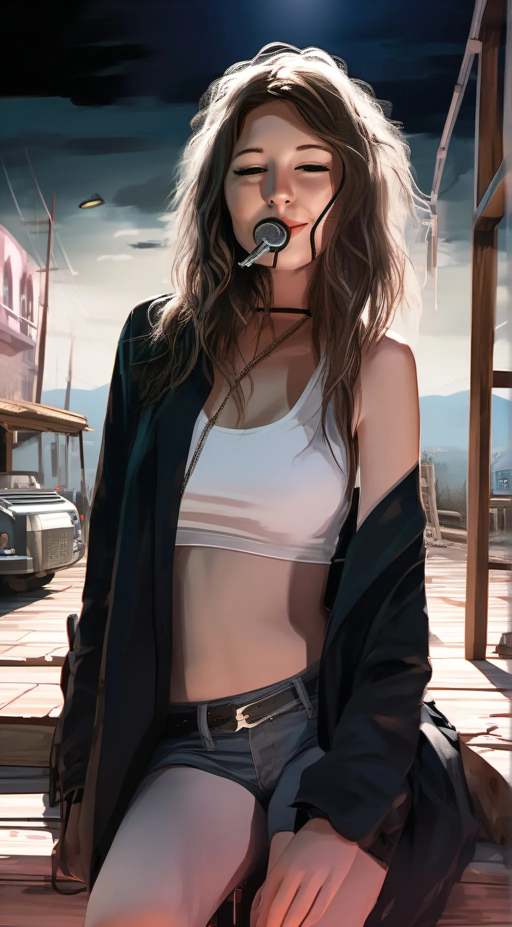 ai character: Aria background