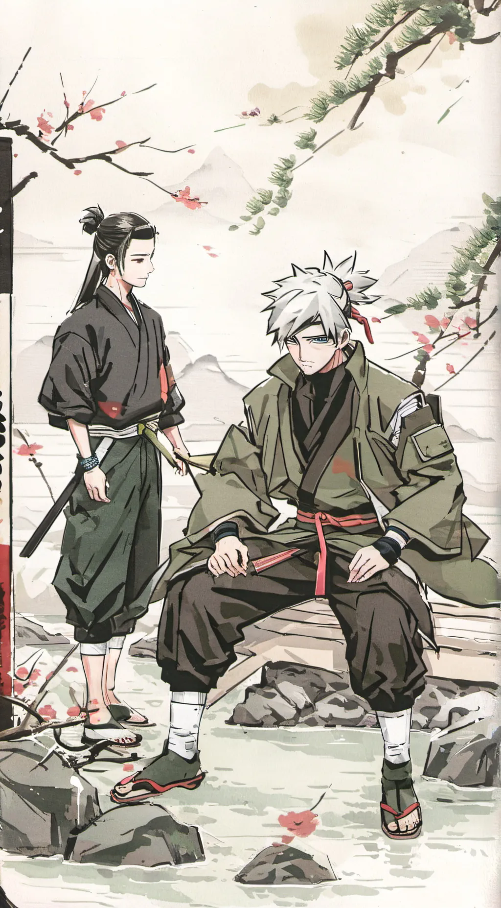 ai character: kakashi  background