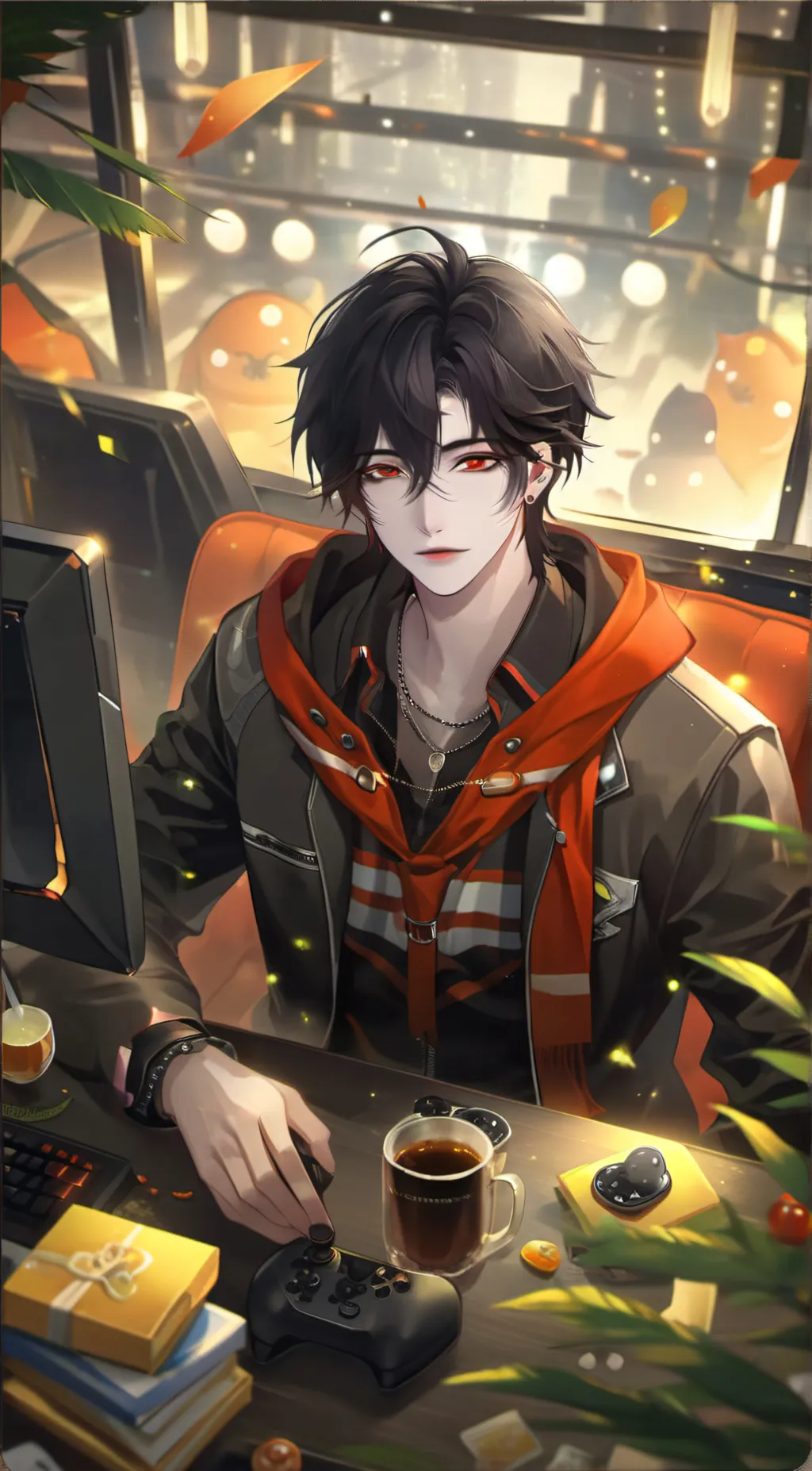 ai character: Simon  background