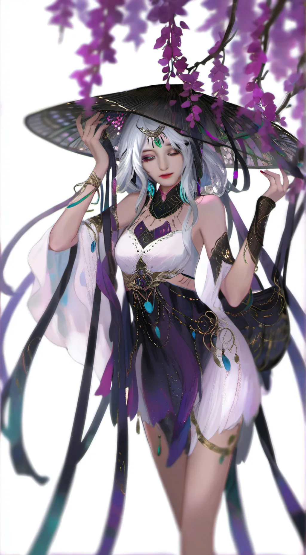 ai character: 毒夕绯 background