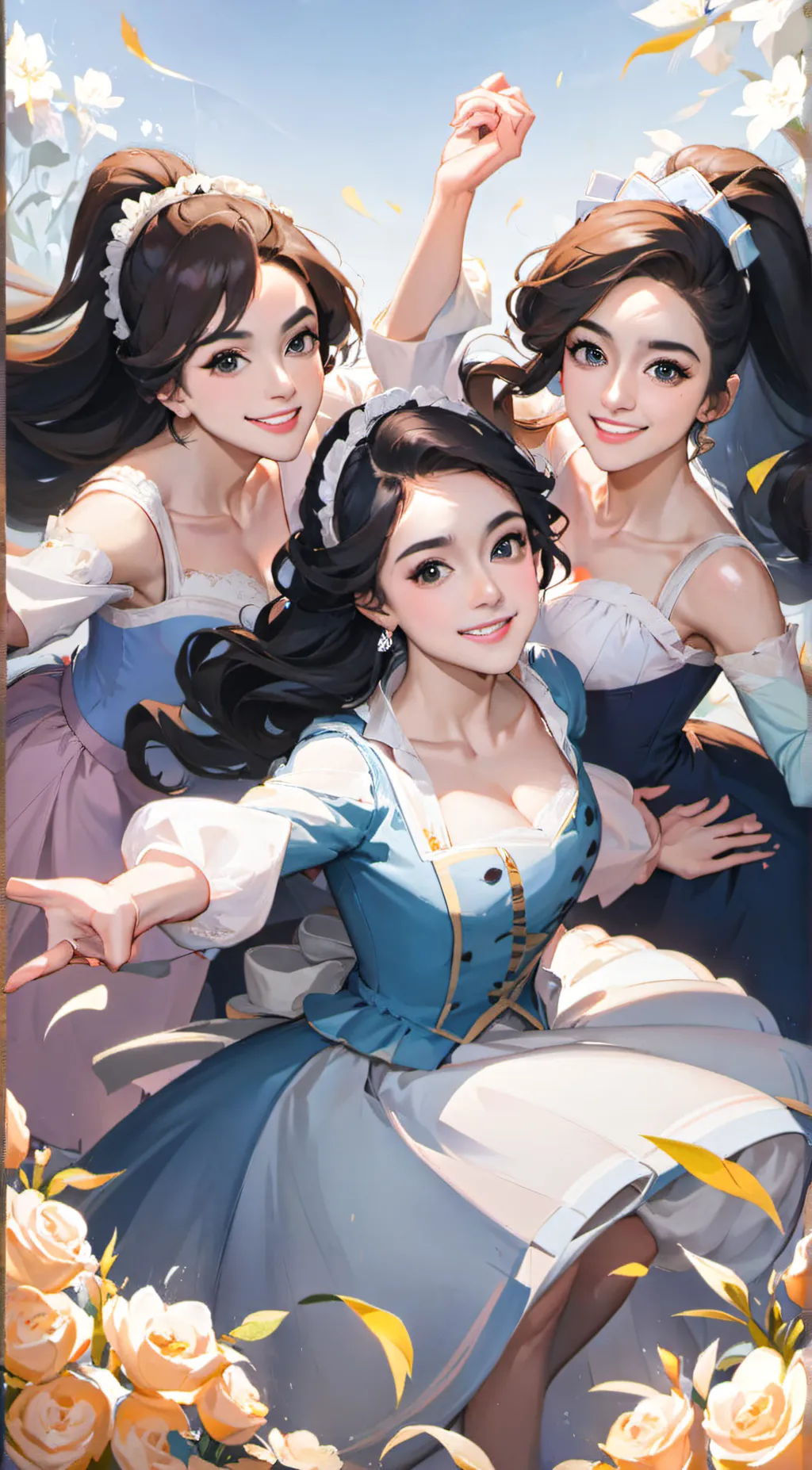 ai character: Schuyler Sisters! background